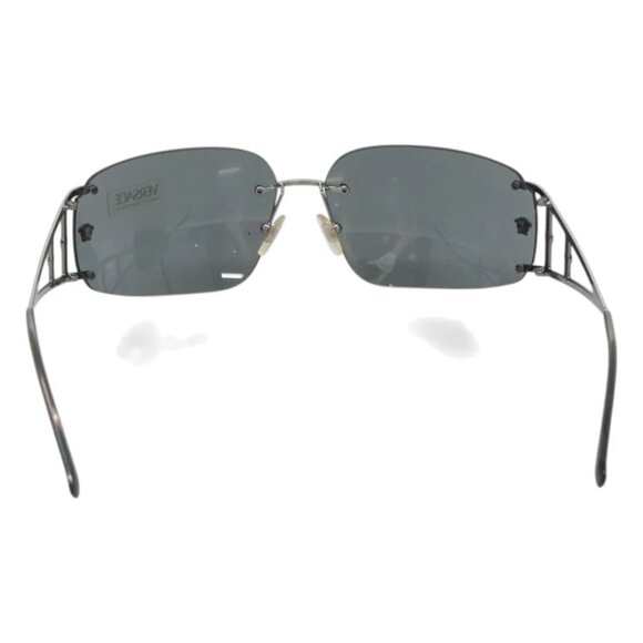 VERSACE Sunglasses metal Silver Authentic - Picture 9 of 11